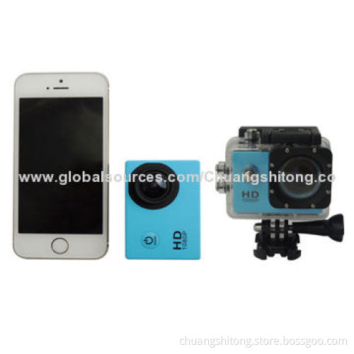 2014 new HD sports camera underwater, 30m, 170 degree in China manufacturer